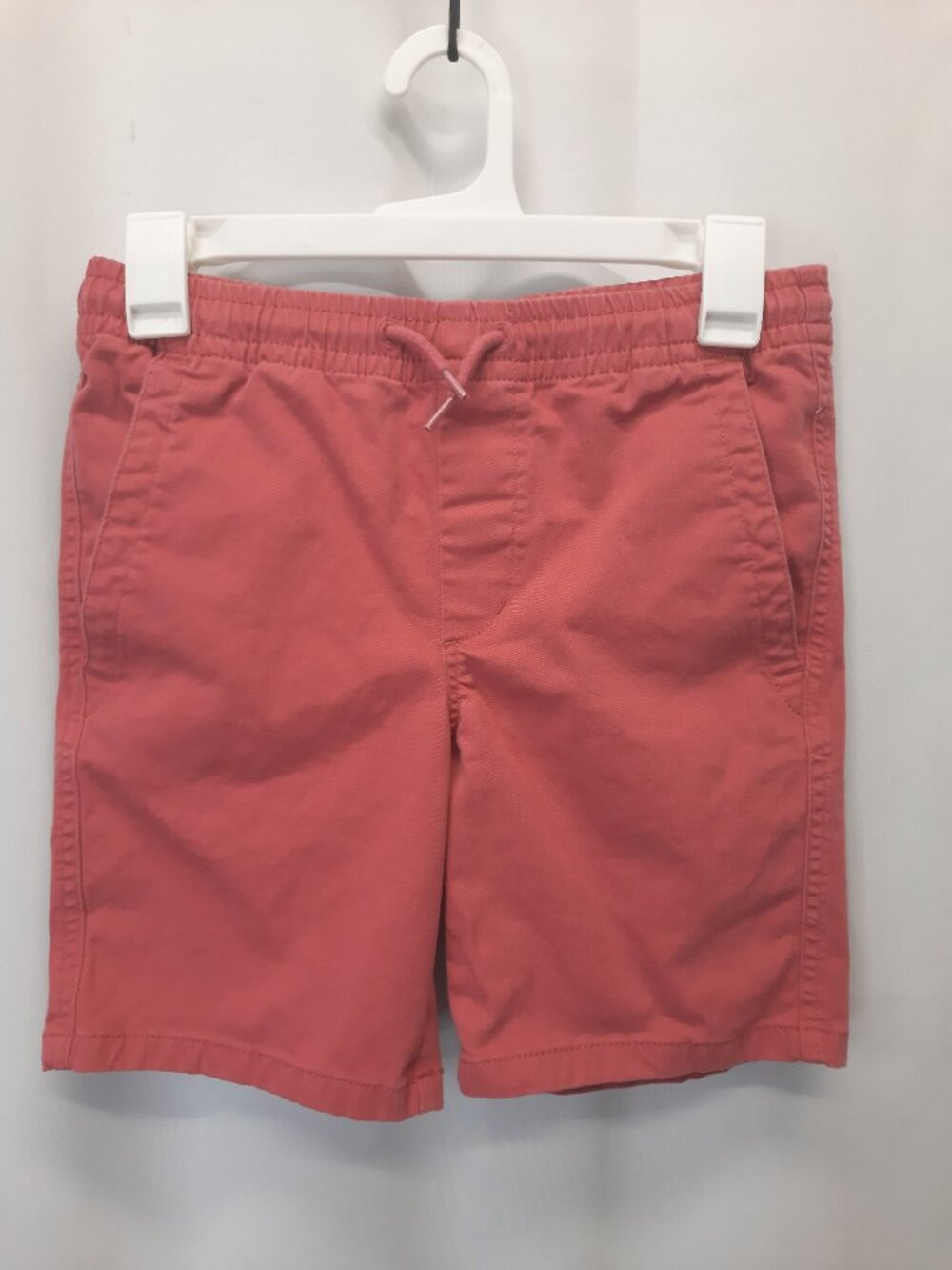 Gap Kids Shorts XL 14 16 Salmon Pink Orange Coral Chino Elastic Waist Drawstring